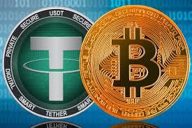 Comparison of BTC flash transactions and USDT stability. The image illustrates the speed of BTC transactions versus the stability of USDT.